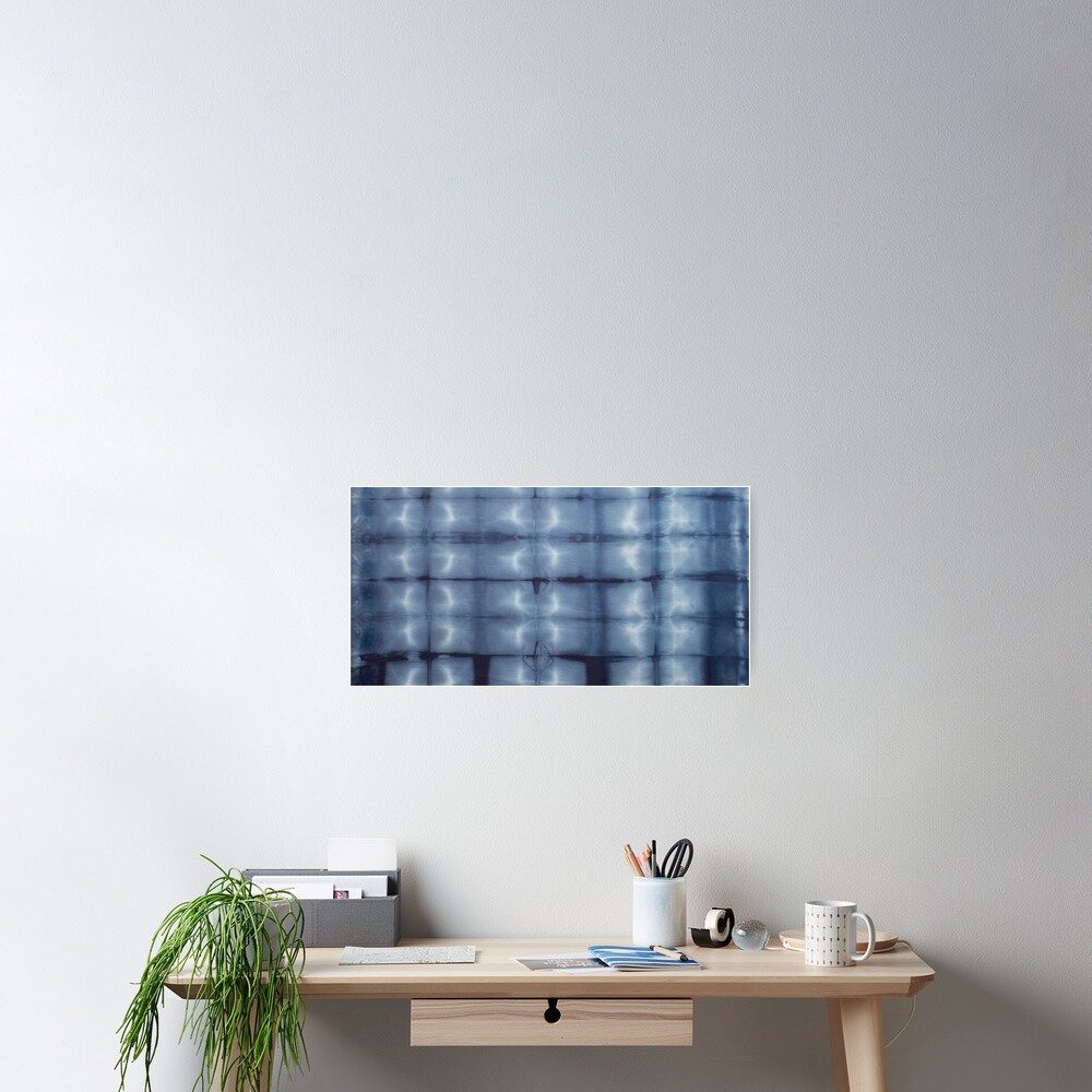 SKU546 Shibori Style - Blue Denim 2 Poster