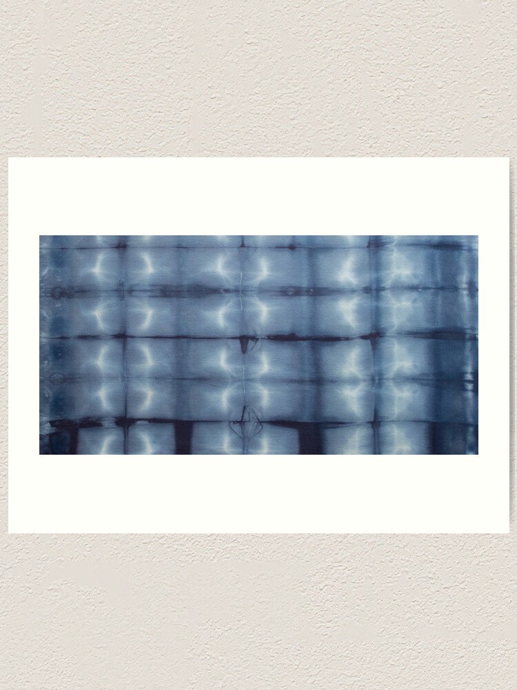 Alternate view of SKU546 Shibori Style - Blue Denim 2 Art Print