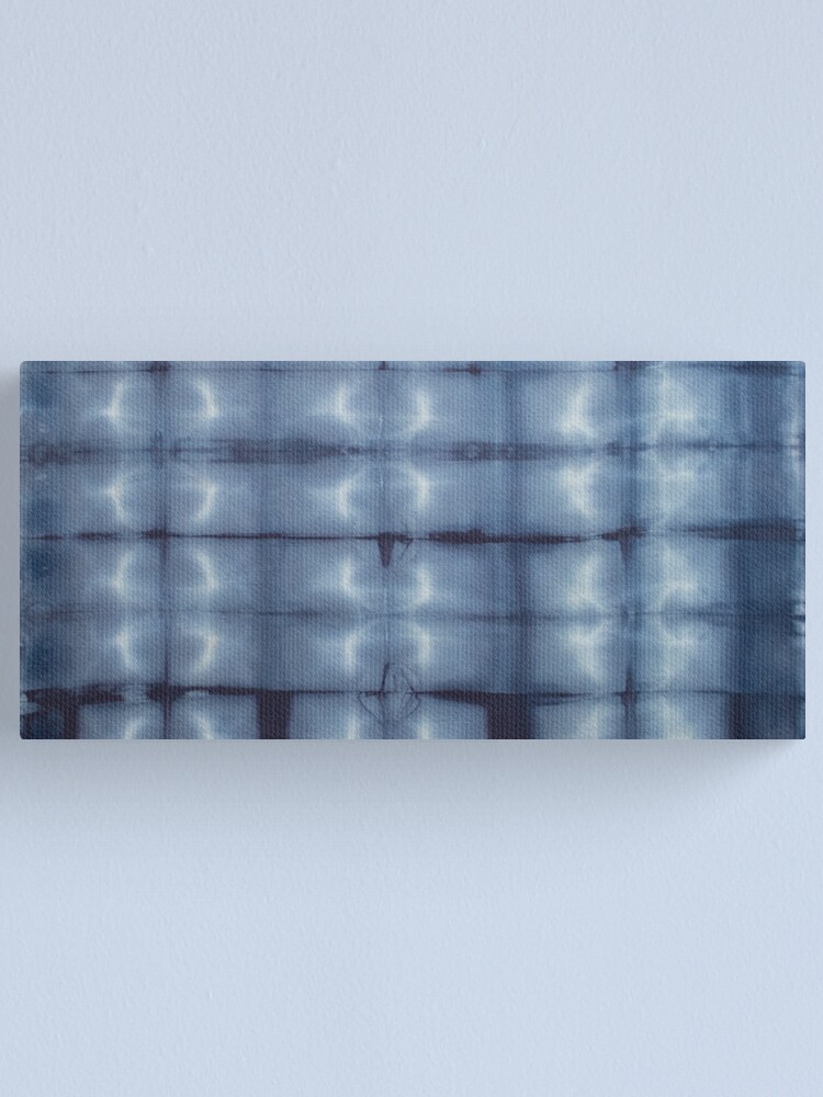 Alternate view of SKU546 Shibori Style - Blue Denim 2 Canvas Print