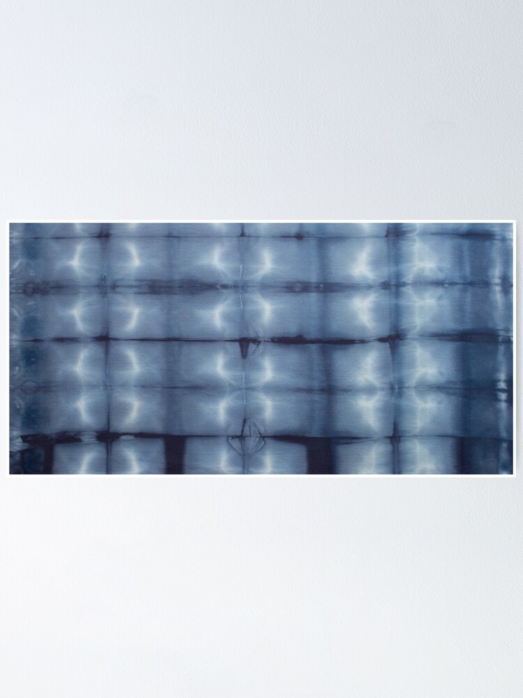 Alternate view of SKU546 Shibori Style - Blue Denim 2 Poster