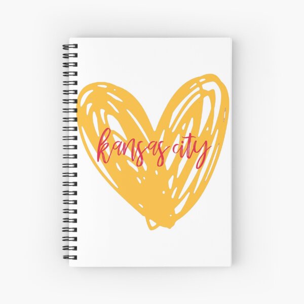kansas city heart Spiral Notebook