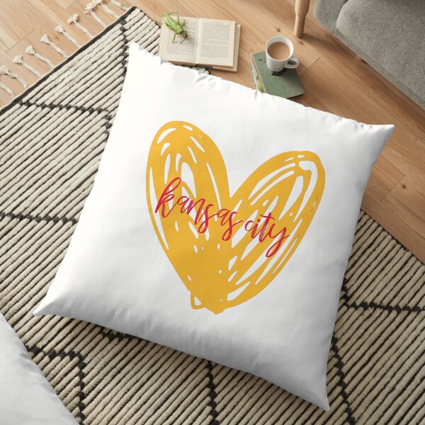 kansas city heart Floor Pillow