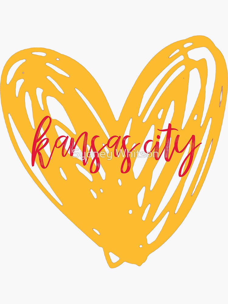 Kansas City Heart Sign Sticker