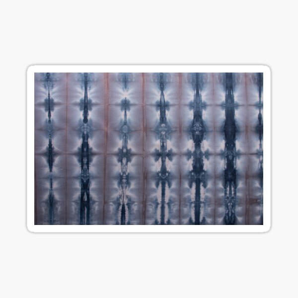 SKU547 Shibori Style - Blue Pink 2 Sticker