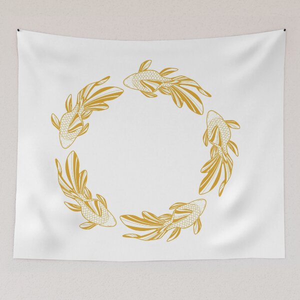 Item preview, Goldfish Wreath Gold designed and sold by Tiffany Johnson.