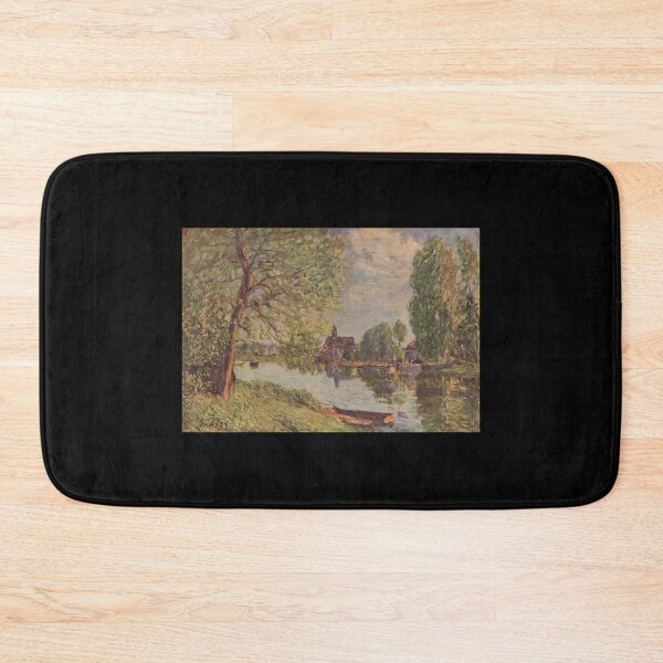 Item preview, River Landscape in Moret-sur-Loing (Sisley) designed and sold by ArtHistorical.