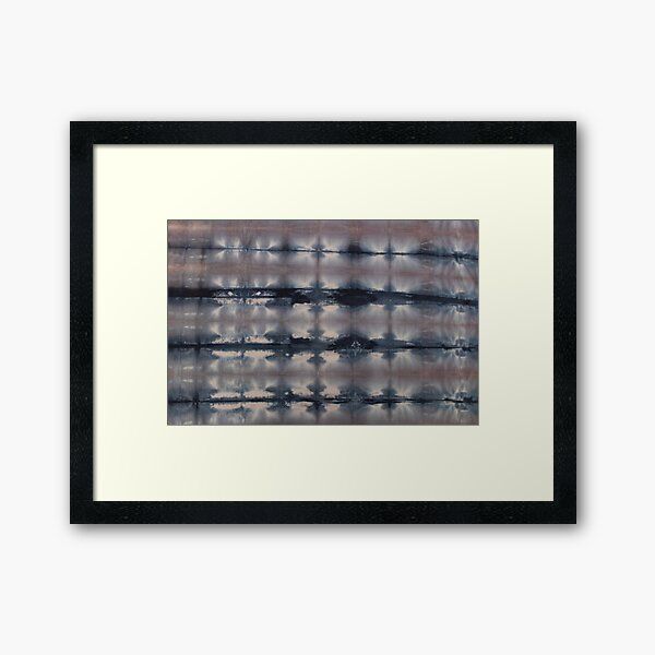 SKU551 Shibori Style - Blue Pink 6 Framed Art Print