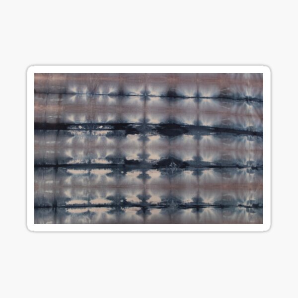 SKU551 Shibori Style - Blue Pink 6 Sticker