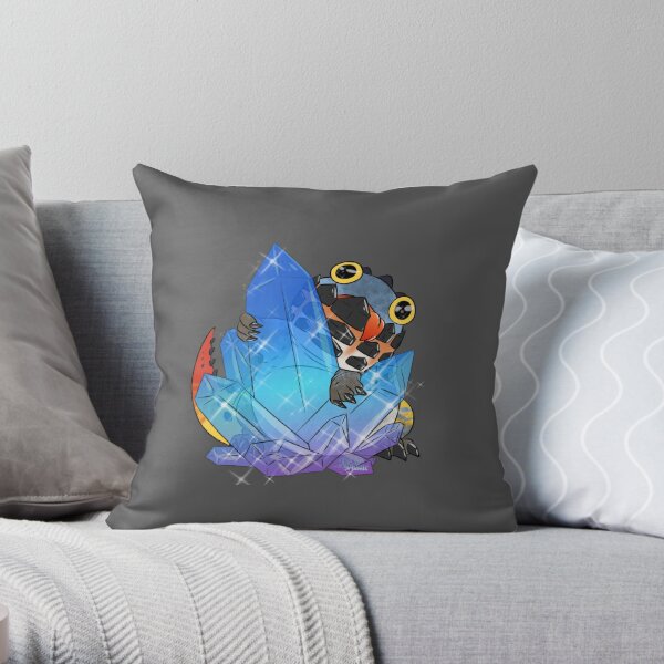 Monster Hunter World Dodogama with Crystal Throw Pillow