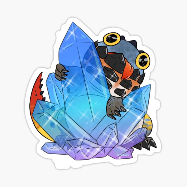 Item preview, Monster Hunter World Dodogama with Crystal designed and sold by AlistairArtwork.