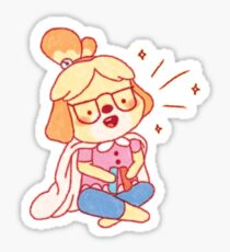 Cozy Isabelle Animal Crossing Nintendo Switch Sticker