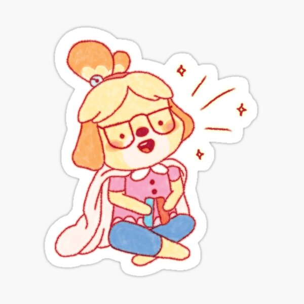 Cozy Isabelle Animal Crossing Nintendo Switch Sticker