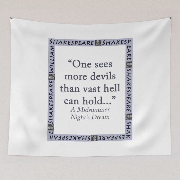 Item preview, One Sees More Devils - Shakespeare designed and sold by CrankyOldDude.