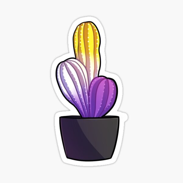 Nonbinary Cacti Sticker