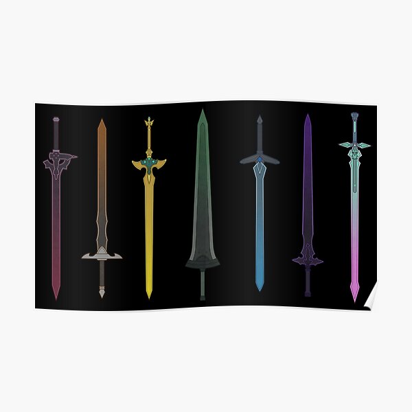 Rainbow Anime Posters Redbubble - dagger boku no roblox