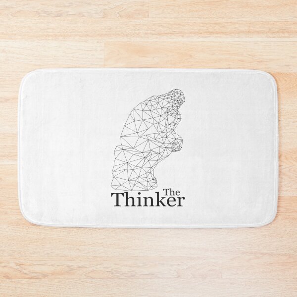 Item preview, The Thinker. Wireframe Low Poly (Black). designed and sold by Sonof-Deair.