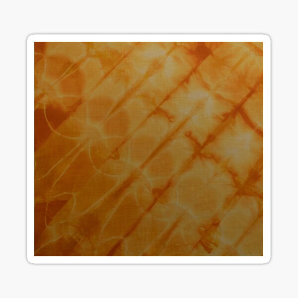 SKU591 Shibori Style - Orange Yellow 6 Sticker