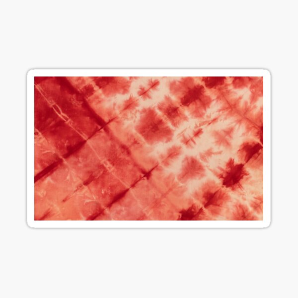 SKU594 Shibori Style - Red 1 Sticker