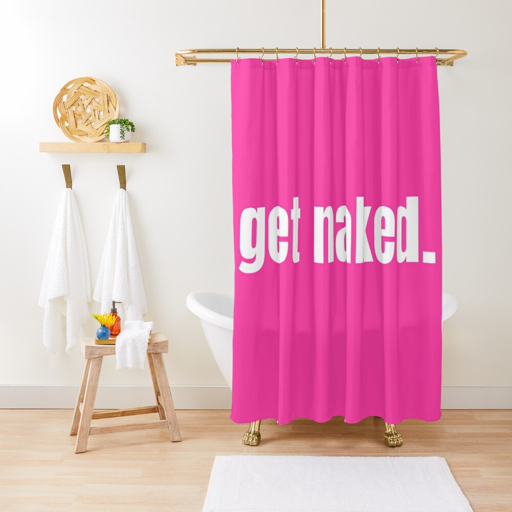 Get Naked Shower Curtain By Anthalya Redbubble