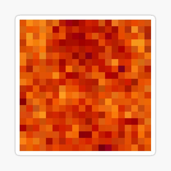 Pixelated Magma Block Sticker