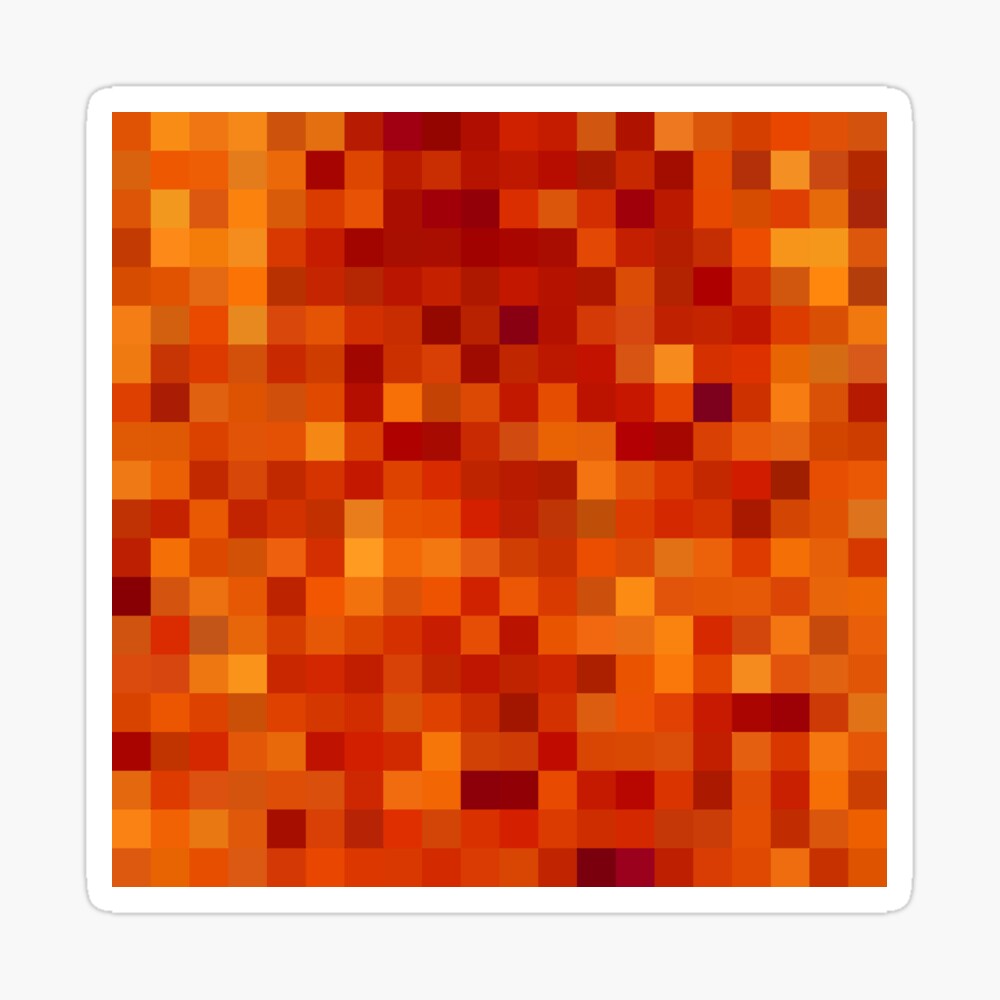 Pixelated Magma Block Poster By Dator Redbubble