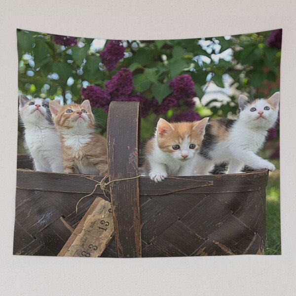 Item preview, Basket of Kittens Cute Adorable Cats designed and sold by mwagie.