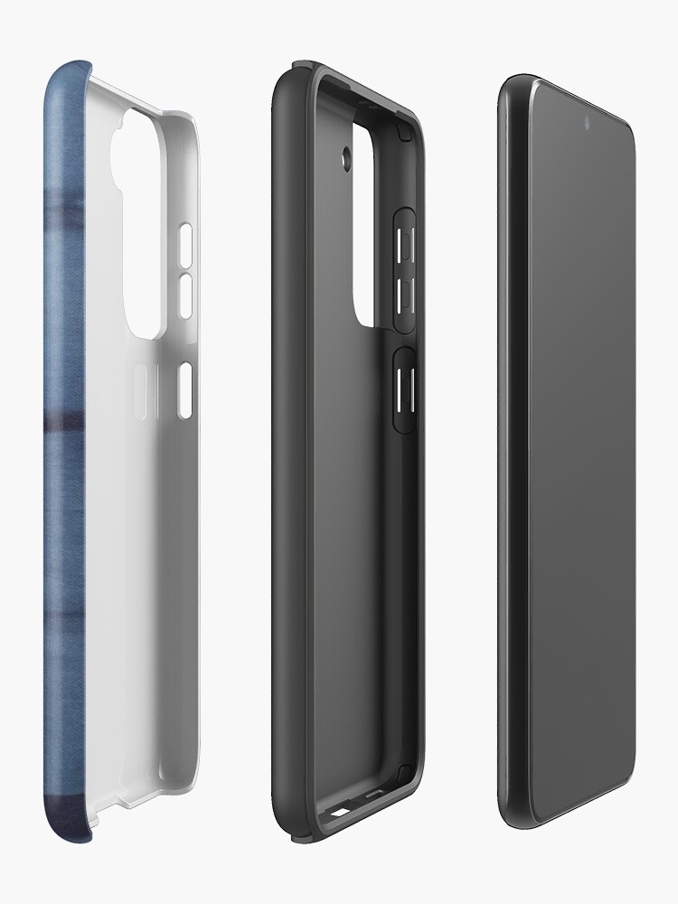 Alternate view of SKU546 Shibori Style - Blue Denim 2 Case & Skin for Samsung Galaxy