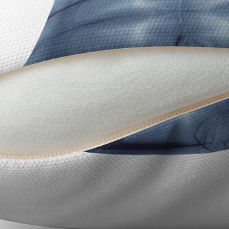 Alternate view of SKU546 Shibori Style - Blue Denim 2 Throw Pillow
