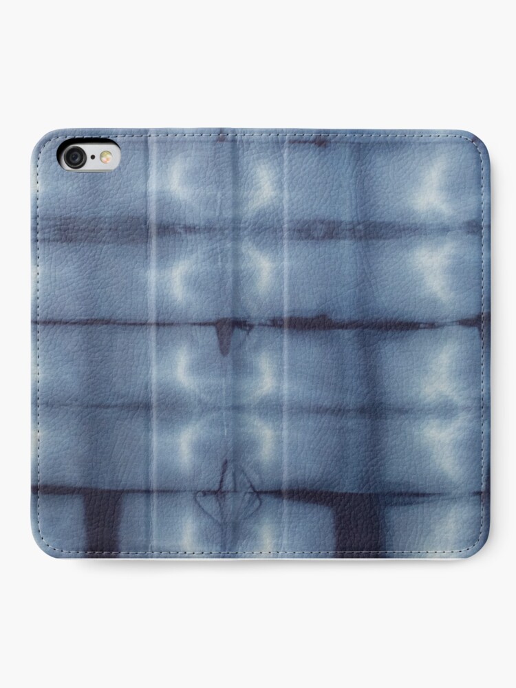 Alternate view of SKU546 Shibori Style - Blue Denim 2 iPhone Wallet