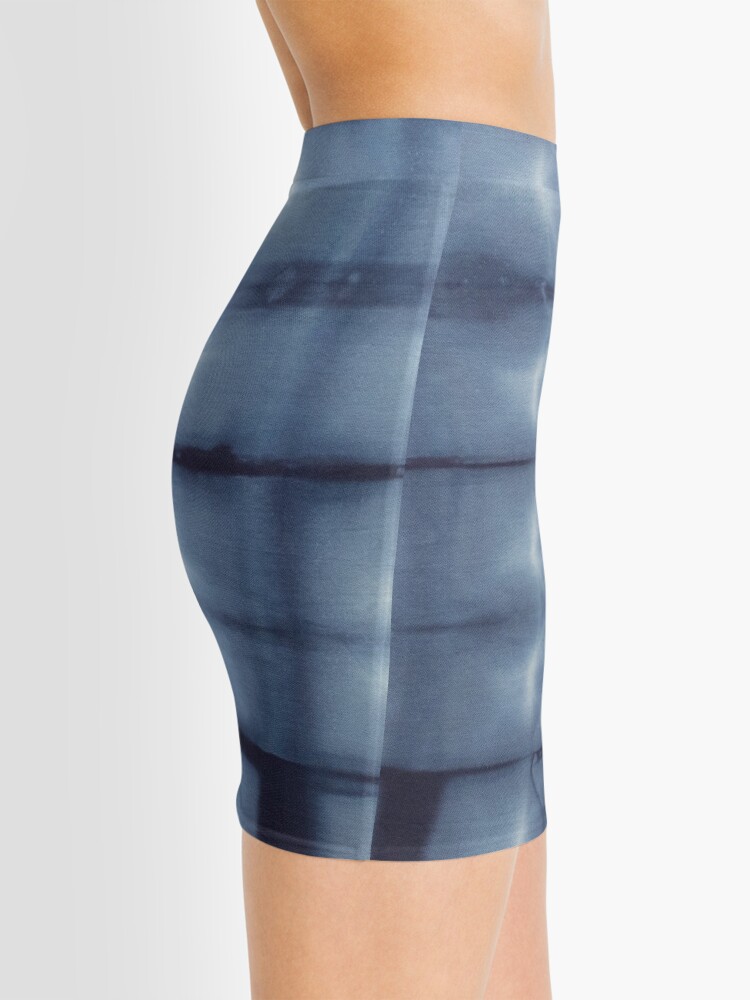 Alternate view of SKU546 Shibori Style - Blue Denim 2 Mini Skirt
