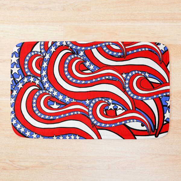 Item preview, Patriotic American Flag Red White and Blue Pattern designed and sold by funnytshirtemp.