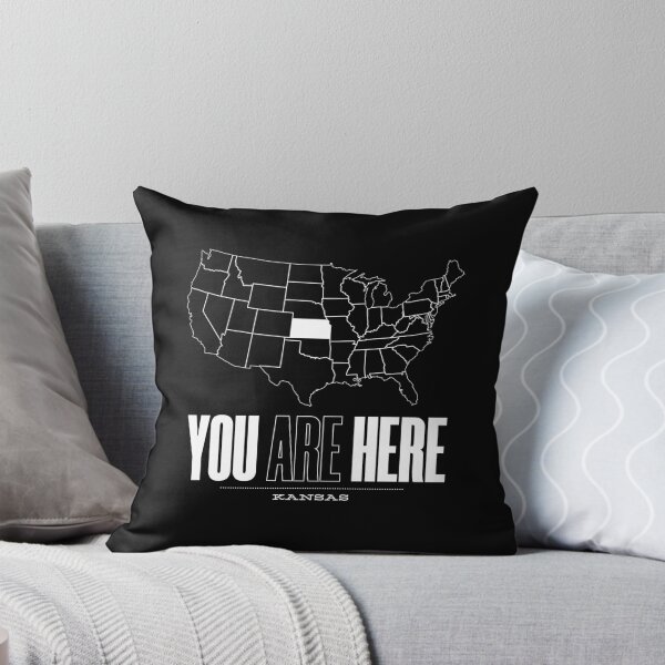Item preview, You Are Here Kansas - United States of America Travel Souvenir designed and sold by BlueRockDesigns.