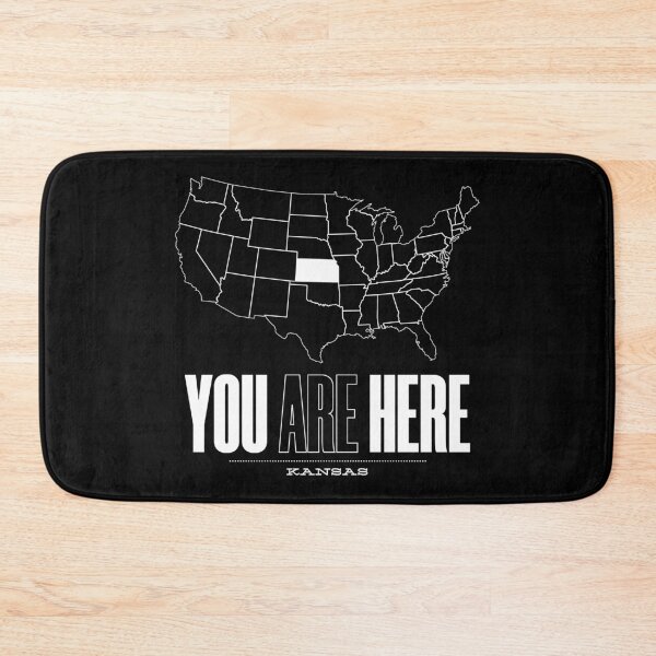 Item preview, You Are Here Kansas - United States of America Travel Souvenir designed and sold by BlueRockDesigns.
