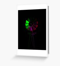 Peace ,Love and a Windmill Greeting Card