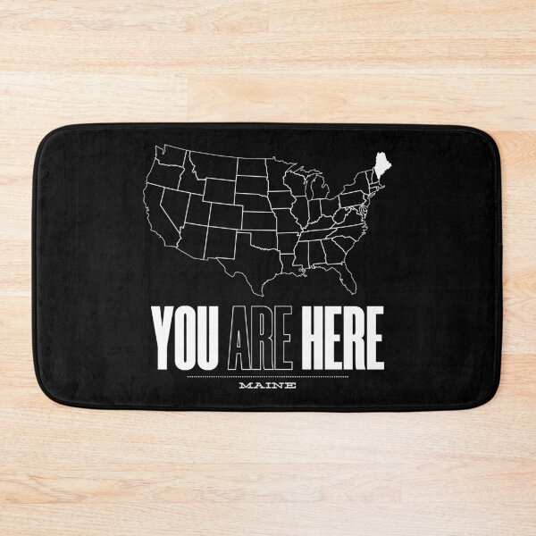 Item preview, You Are Here Maine - United States of America Travel Souvenir designed and sold by BlueRockDesigns.