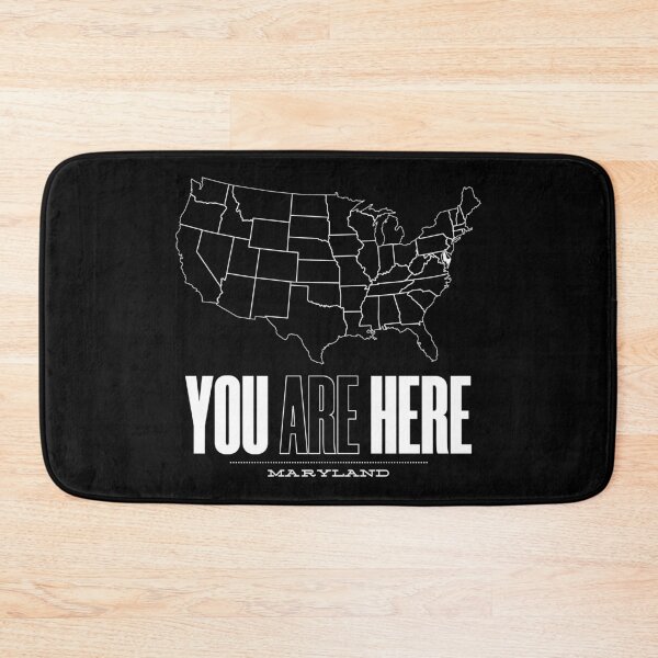 Item preview, You Are Here Maryland - United States of America Travel Souvenir designed and sold by BlueRockDesigns.