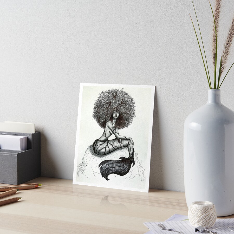 Goddess of the Sea Art Board Print
