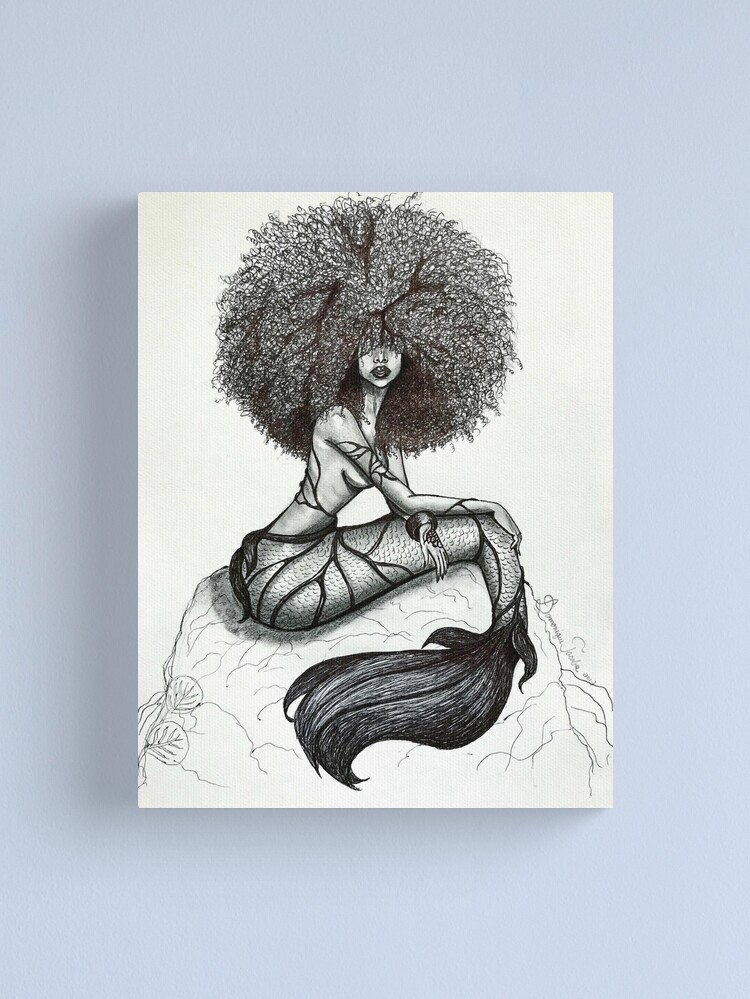 Thumbnail 2 of 3, Canvas Print, Goddess of the Sea designed and sold by BflybyDesign.