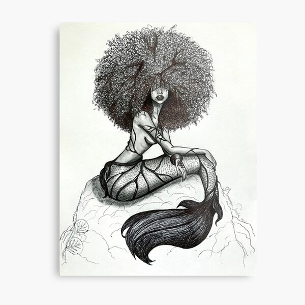 Goddess of the Sea Metal Print