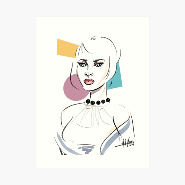 Fashionably Geometric Art Print
