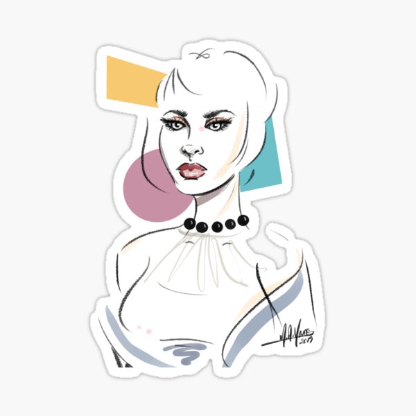 Fashionably Geometric Sticker