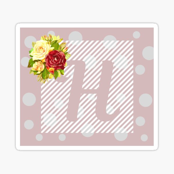 ShabbyChic H Sticker
