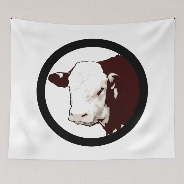 Item preview, Poll Hereford Bull Motif designed and sold by NinGaui.
