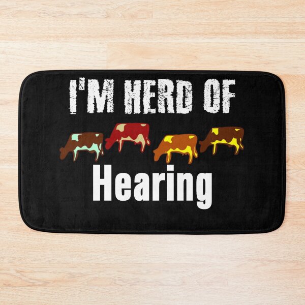 Item preview, Funny I'm Herd of Hearing Cow Lovers Colored Cows designed and sold by wordsonly.