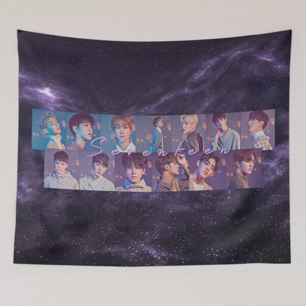 Item preview, Seventeen with space background designed and sold by LeighsDesign.