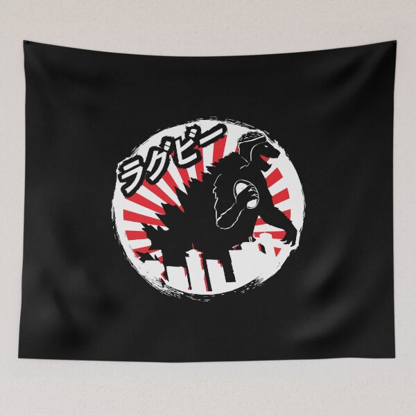 Item preview, Rugby Japan Dinosaur Monster Rugby Fan Gift designed and sold by oberdoofus.