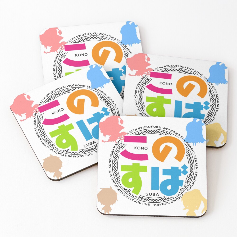 Konosuba Chibis - Square Coasters (Set of 4)