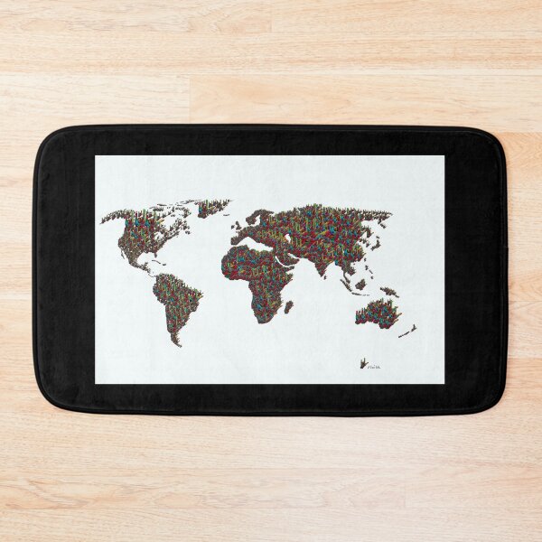 Item preview, ASL World Map designed and sold by EloiseArt.