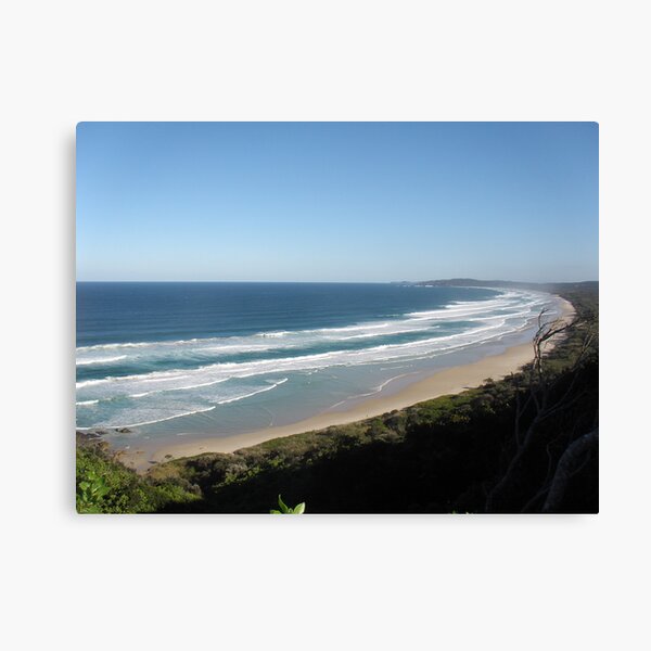 A crowded beach at Byron bay NSW. Canvas Print