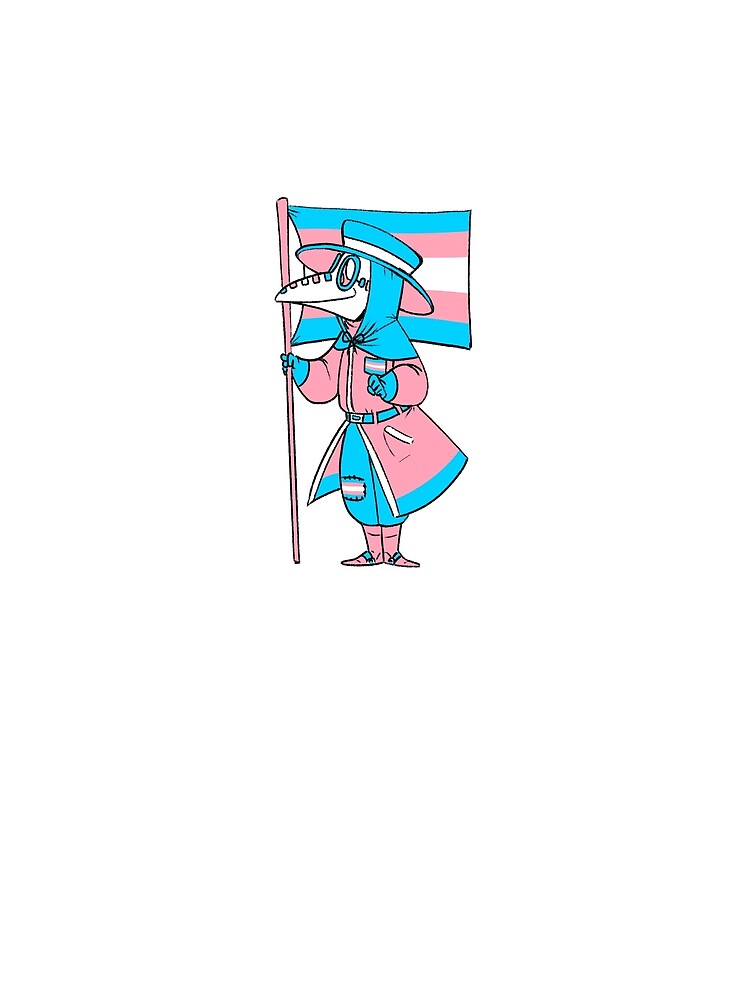 Thumbnail 5 von 5, Grafik T-Shirt, Trans Pride Plague Doctor designt und verkauft von soodie.